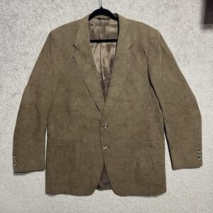 Vintage Kingsridge Suede Blazer Sport Coat Suit Jacket Tan See Measurements Men